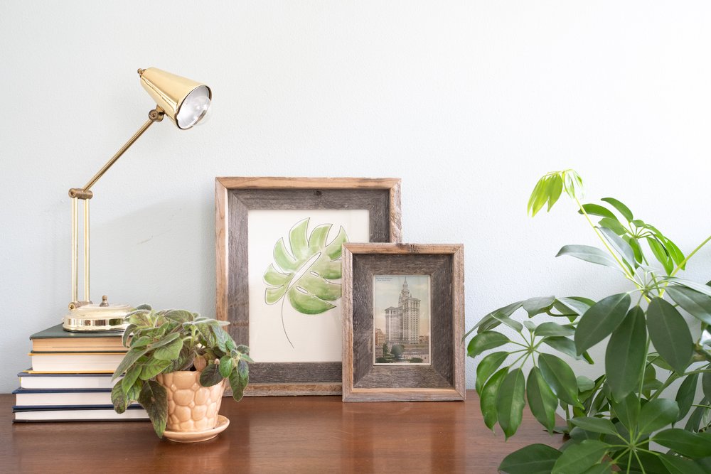 8" x 10" Gray Solid Wood Tabletop Picture Frame