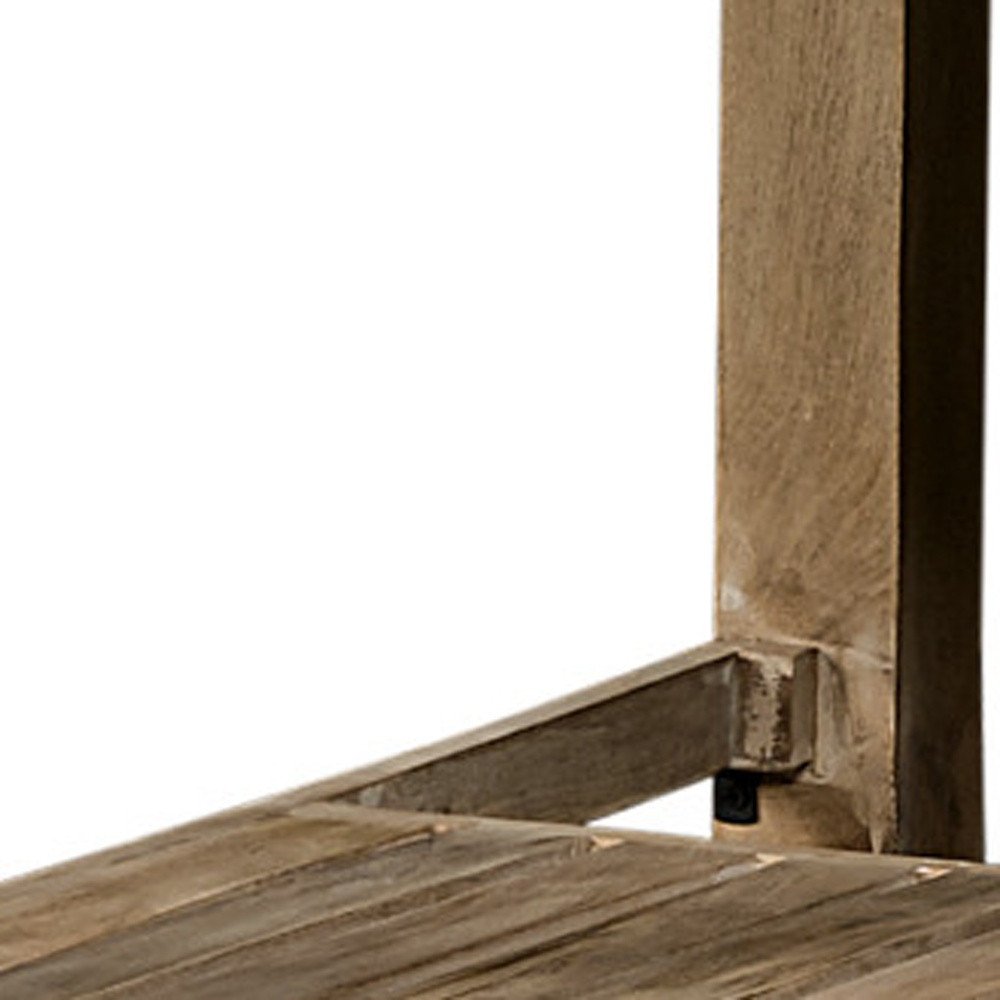 Isla de cocina rodante de madera maciza natural de 32" con espacio de almacenamiento
