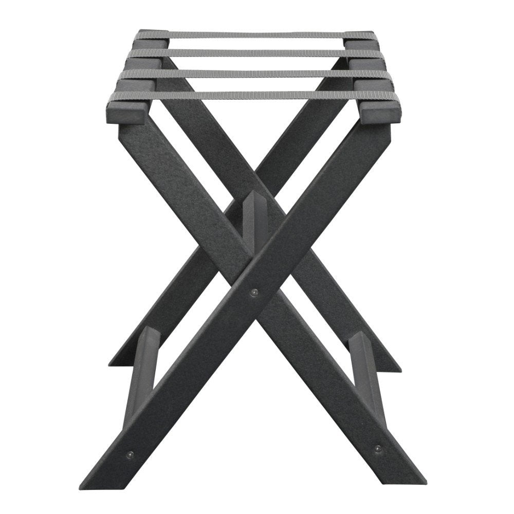 Portaequipajes plegable ecológico gris oscuro con correas grises