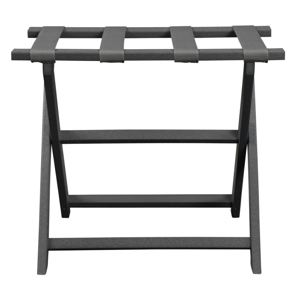 Portaequipajes plegable ecológico gris oscuro con correas grises