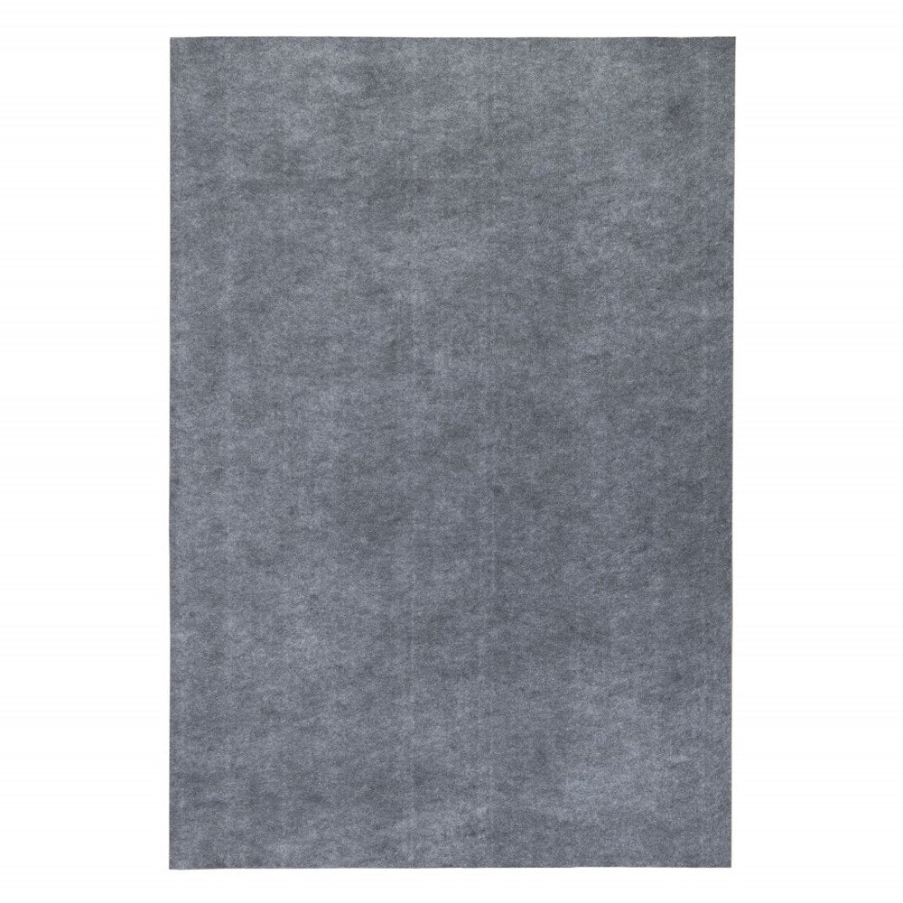 6' Round Gray Non Slip Rug Pad