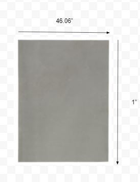 6' Round Gray Non Slip Rug Pad