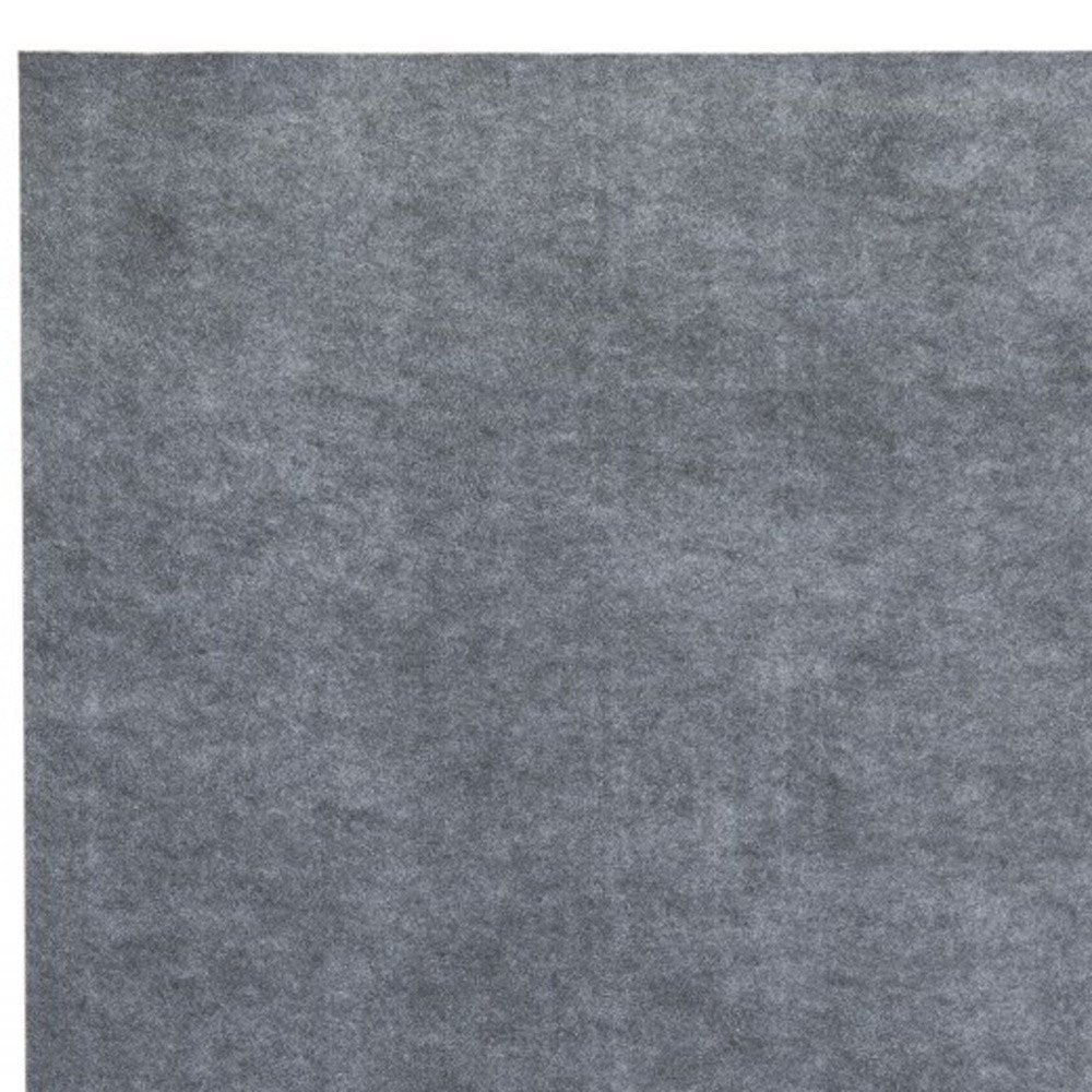 6' Round Gray Non Slip Rug Pad