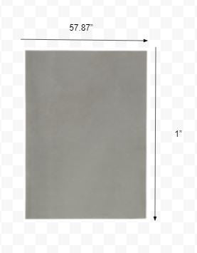 6' Round Gray Non Slip Rug Pad