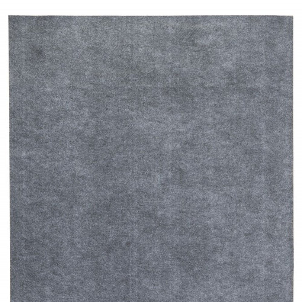 6' Round Gray Non Slip Rug Pad