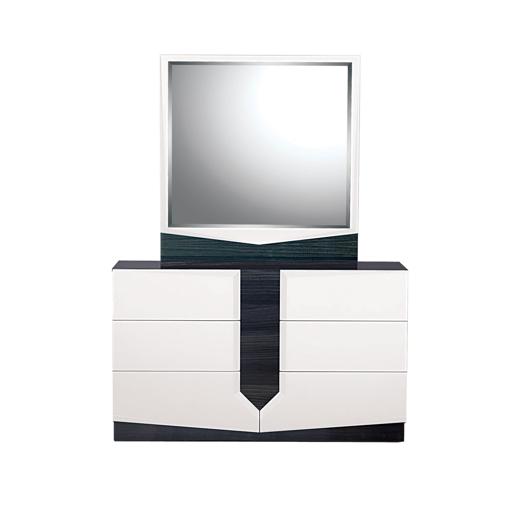 White And Grey Chest With 5 Drawer