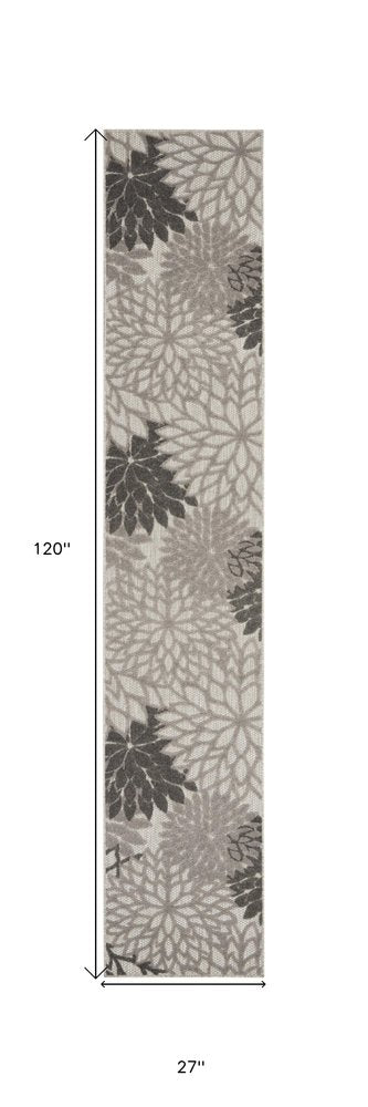 10' Gray Indoor Outdoor Area Rug