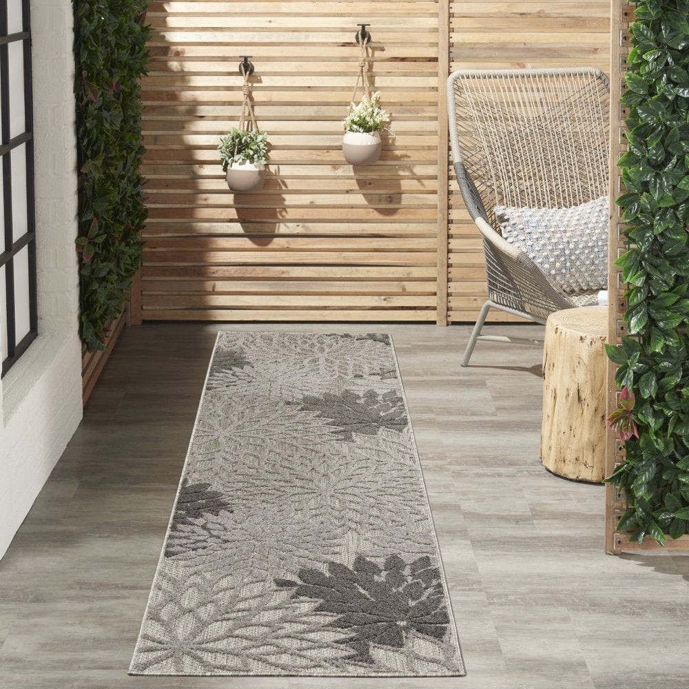 10' Gray Indoor Outdoor Area Rug