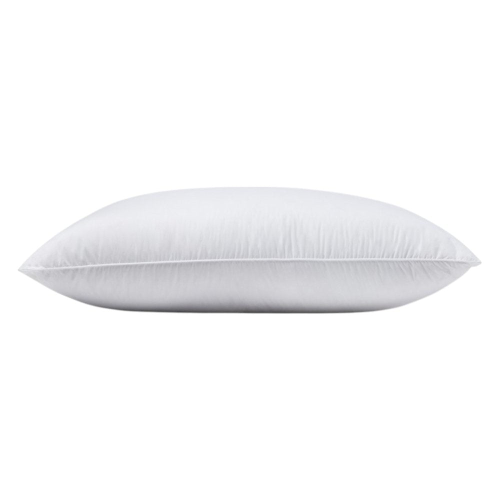 Almohada para cama tamaño queen hipoalergénica, 100 % algodón, satén de lujo, alternativa al plumón, mediana