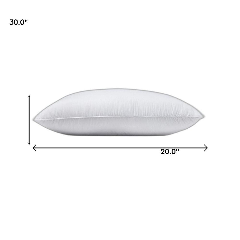 Almohada firme tamaño queen con plumón alternativo de satén Lux