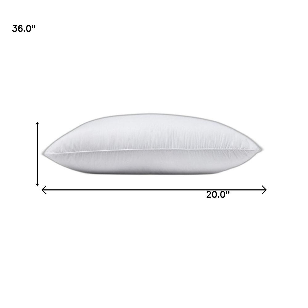 Almohada firme tamaño king con plumón alternativo de satén Lux