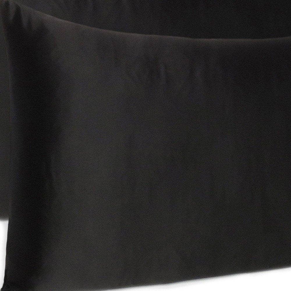 Juego de 2 fundas de almohada Queen de satén sedoso Black Dreamy