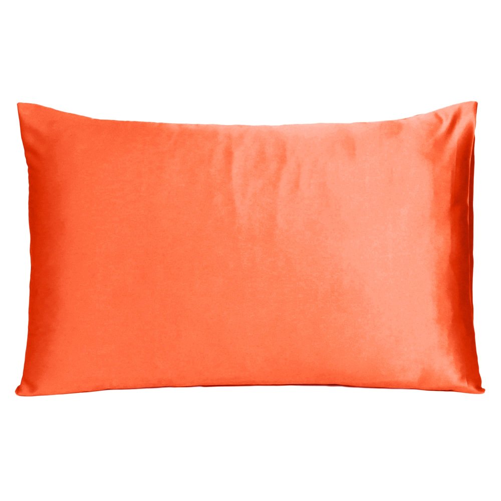 Juego de 2 fundas de almohada tamaño queen Poppy Dreamy de satén sedoso