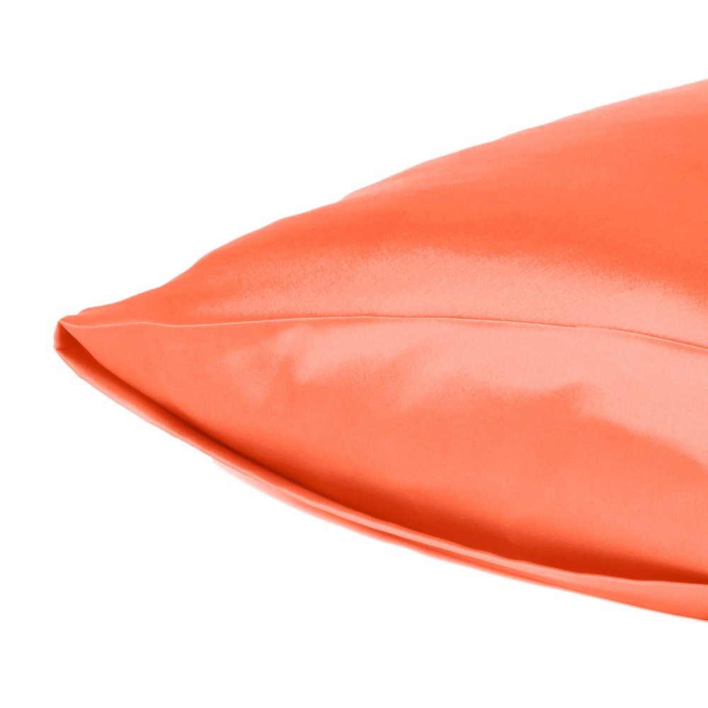 Juego de 2 fundas de almohada tamaño queen Poppy Dreamy de satén sedoso