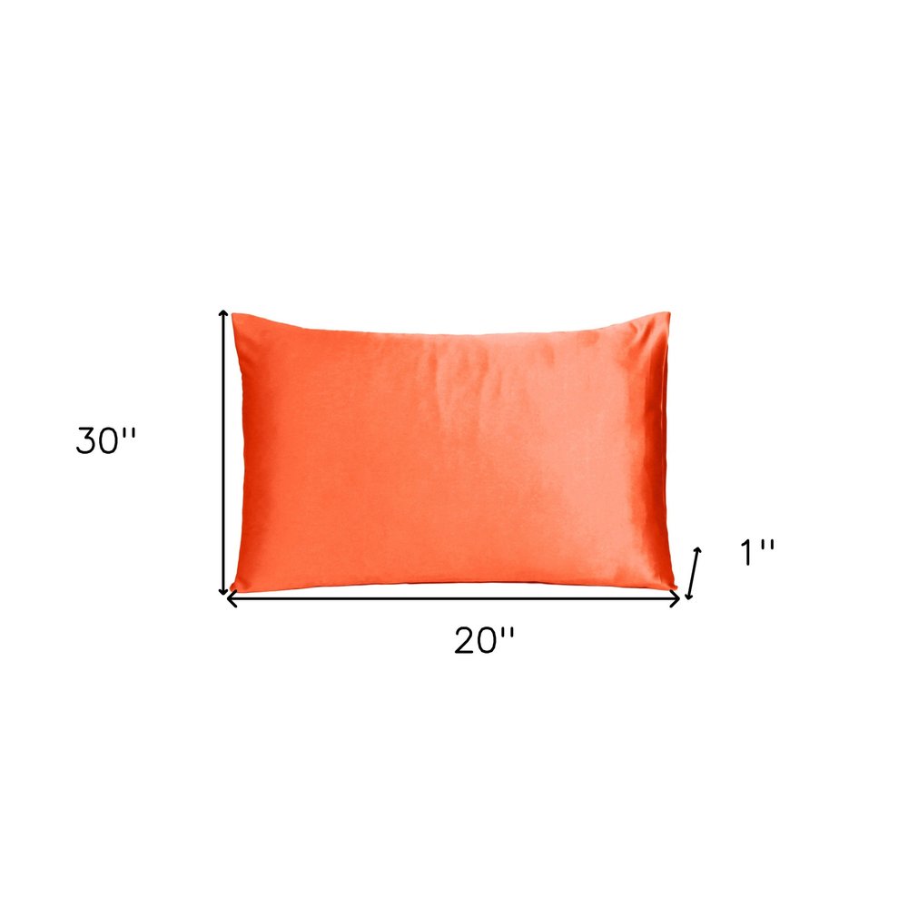 Juego de 2 fundas de almohada tamaño queen Poppy Dreamy de satén sedoso