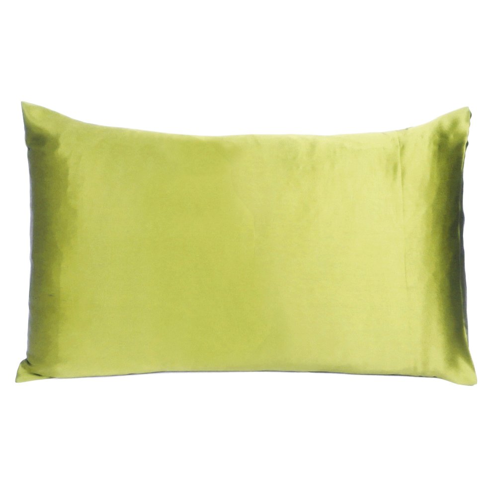 Juego de dos fundas de almohada tamaño queen de satén de seda con diseño de limoncillo Dreamy
