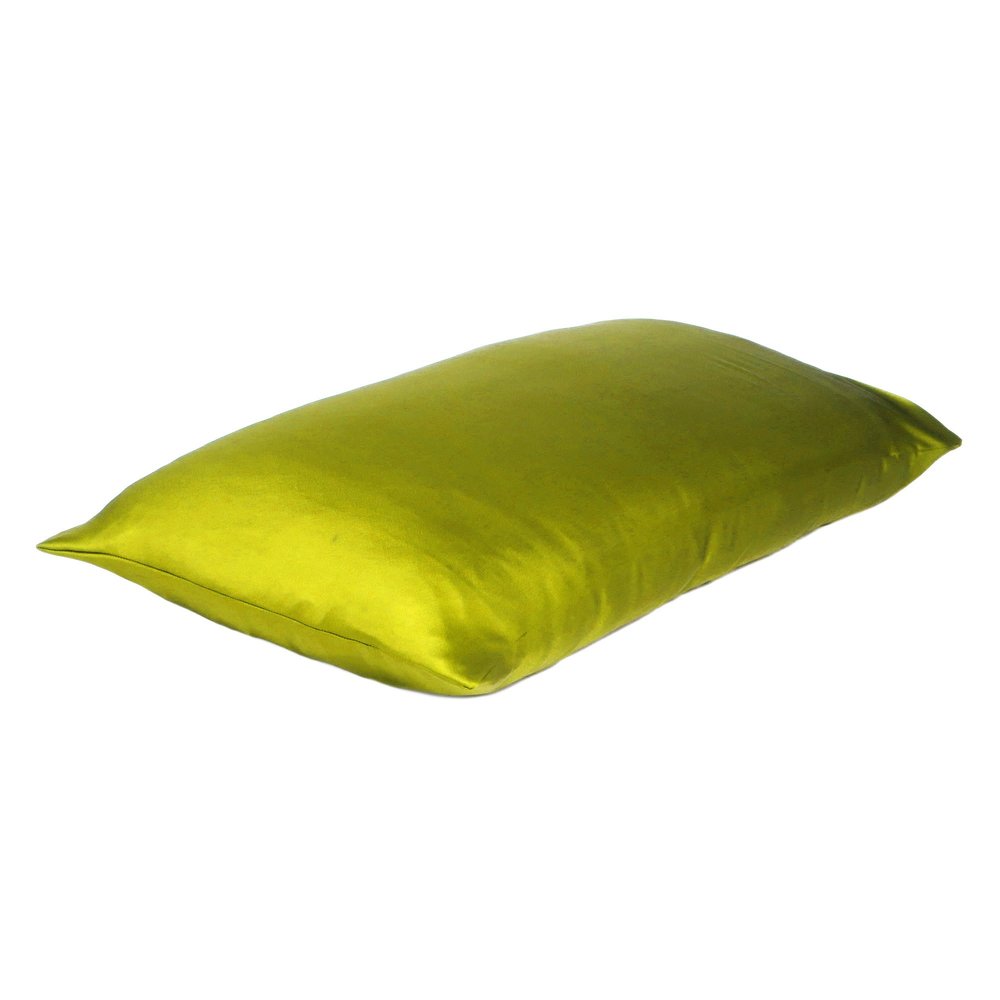 Juego de dos fundas de almohada tamaño queen de satén de seda con diseño de limoncillo Dreamy
