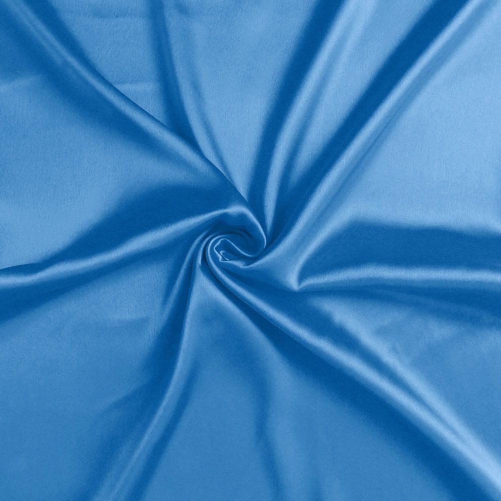 Juego de 2 fundas de almohada Queen de satén sedoso en azul brillante Dreamy