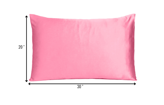 Juego de 2 fundas de almohada tamaño queen de satén sedoso con diseño de rosas de ensueño