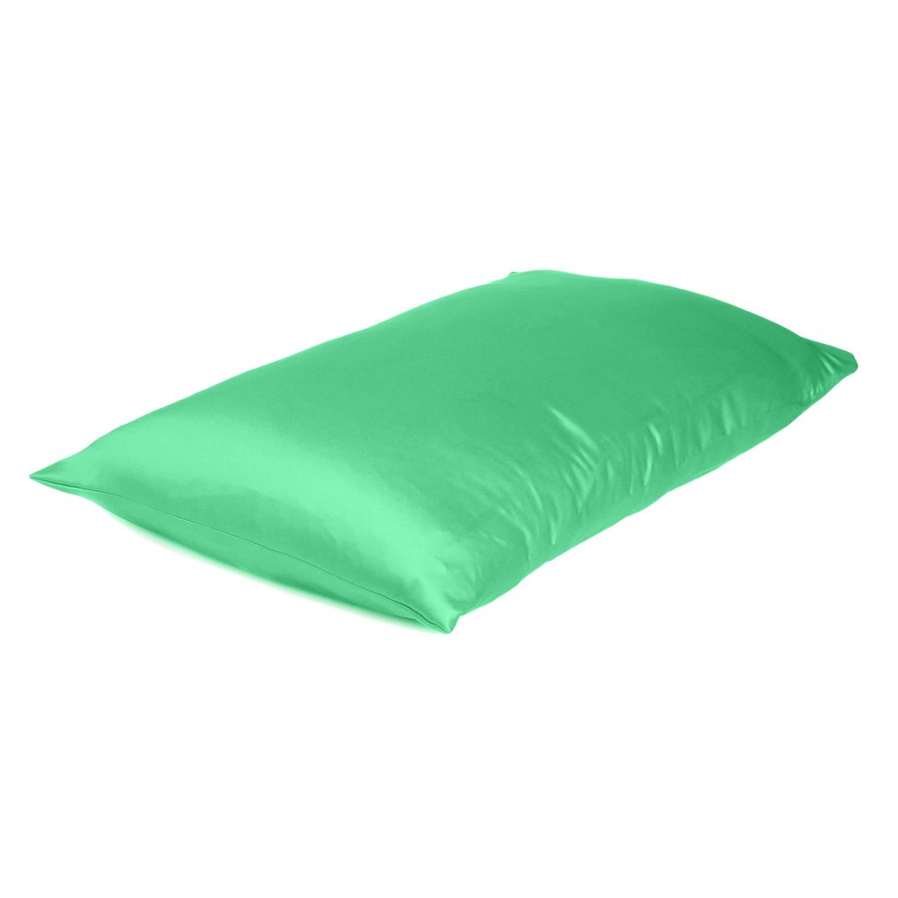 Juego de 2 fundas de almohada tamaño queen de satén sedoso Green Dreamy