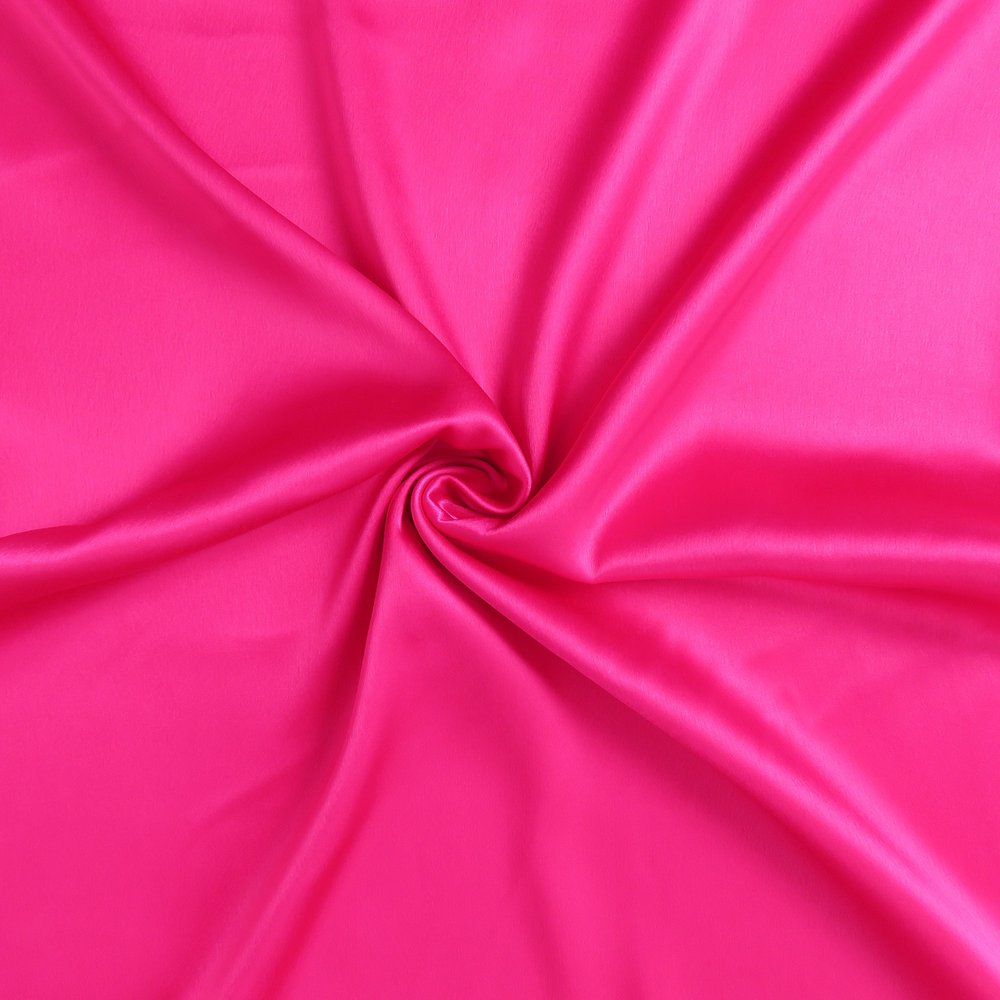 Two Piece Fuchsia Satin And Satin Pillowcases Envelope