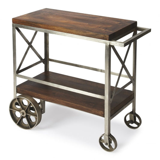 Carrito de bar con ruedas estilo vintage