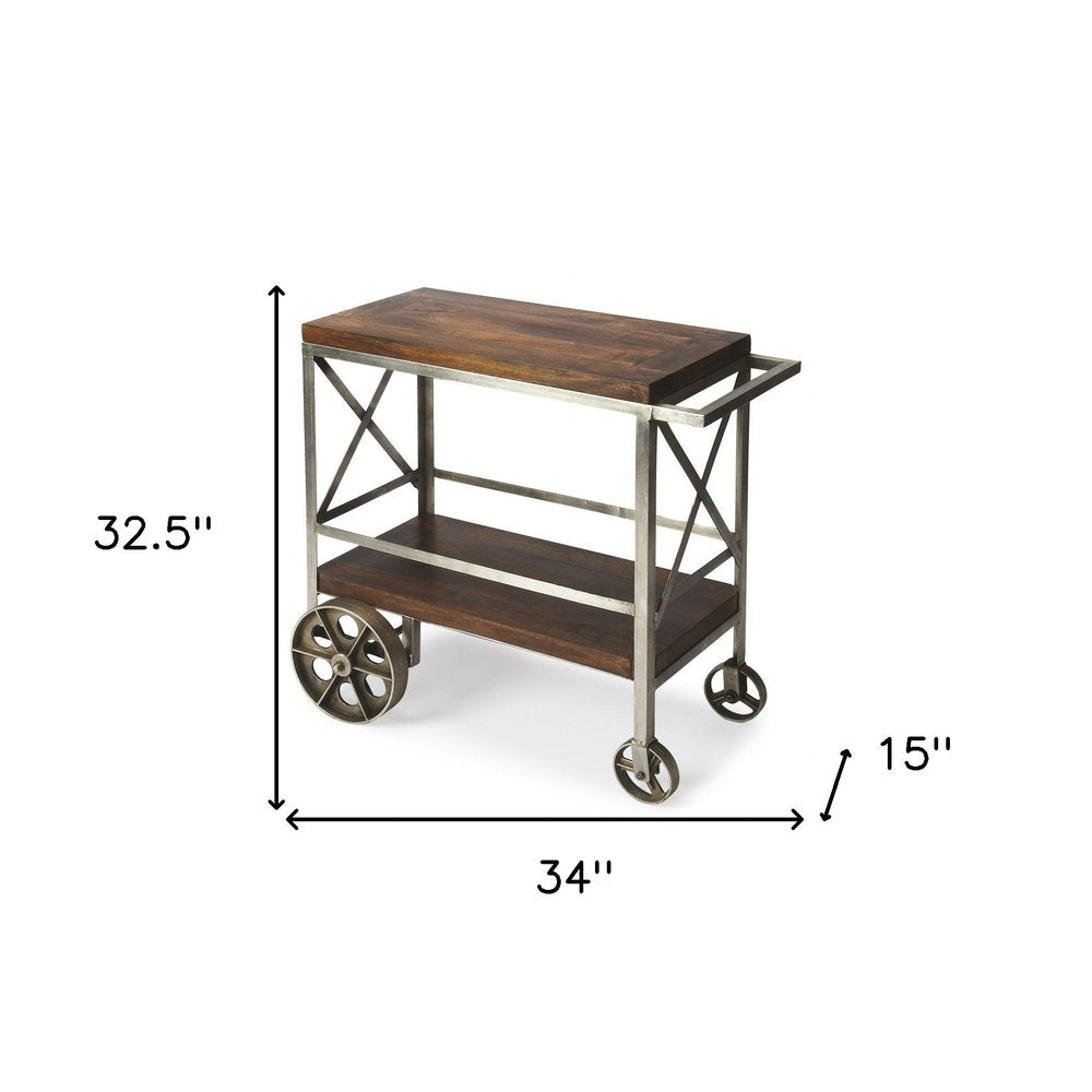 Carrito de bar con ruedas estilo vintage