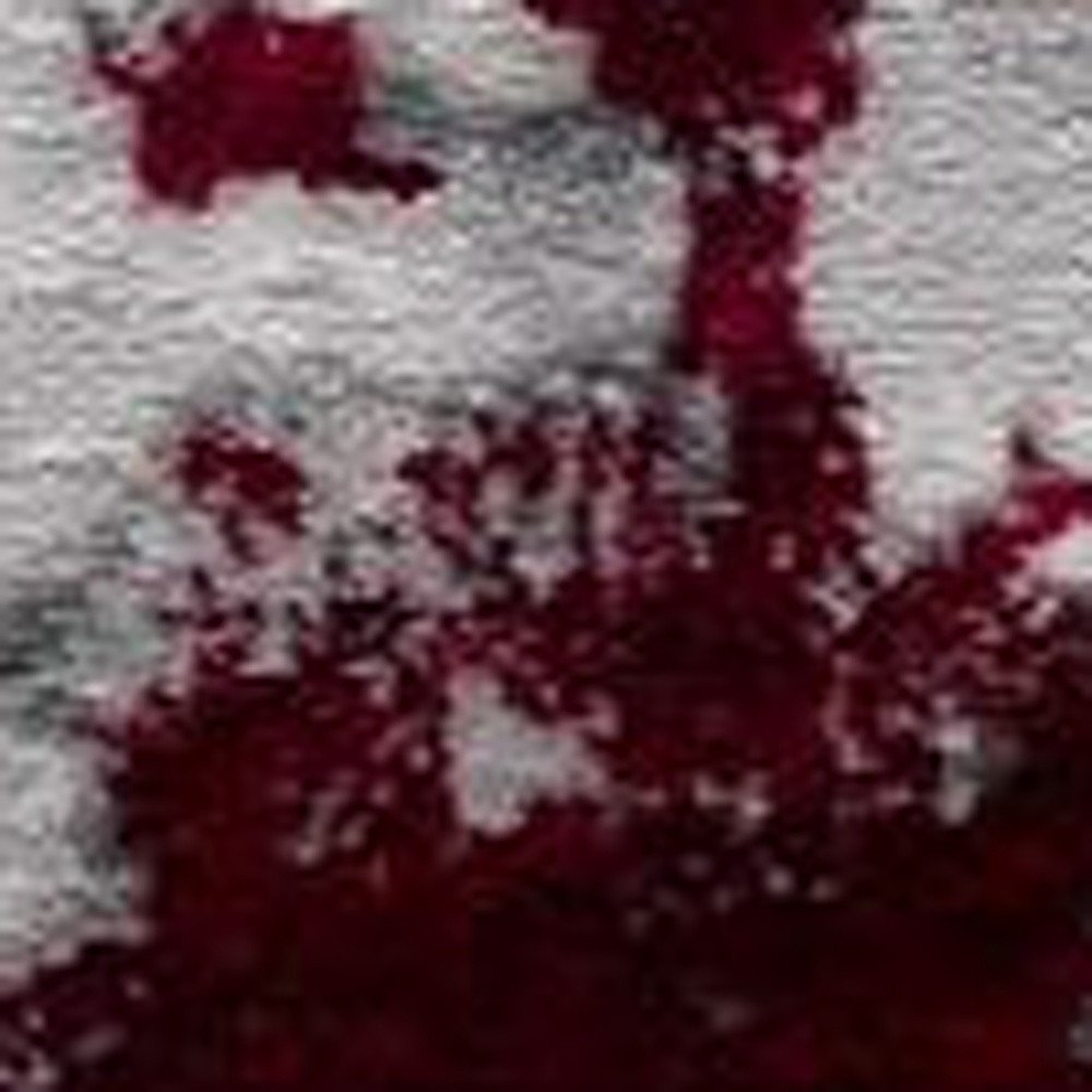 9' X 13' Red and Gray Modern Abstract Area Rug