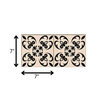 7" X 7" Mini Orchid Peel And Stick Removable Tiles