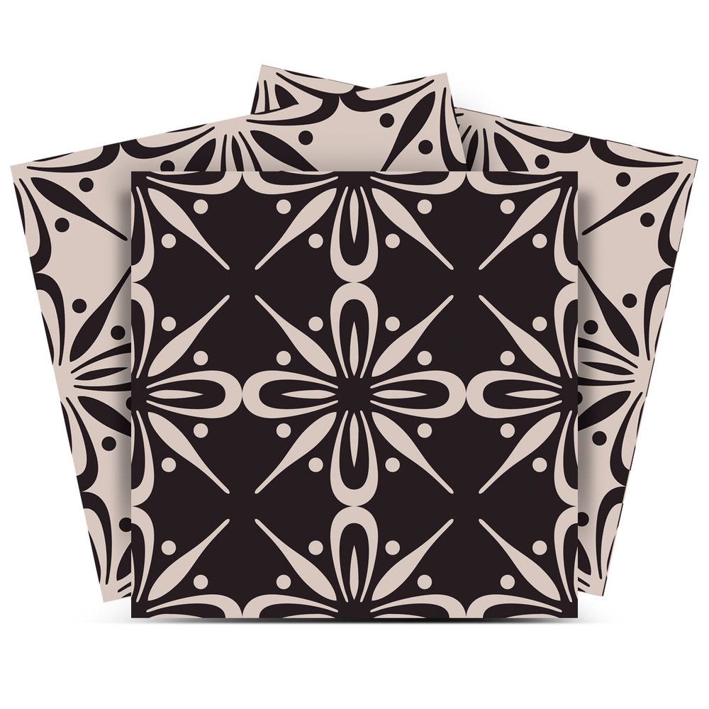 8" X 8" The Clover Peel And Stick Removable Tiles