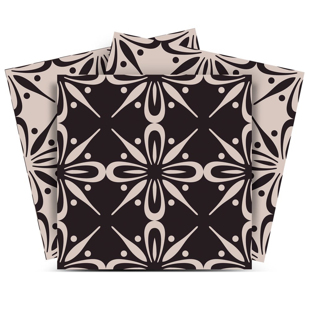 8" X 8" The Clover Peel And Stick Removable Tiles