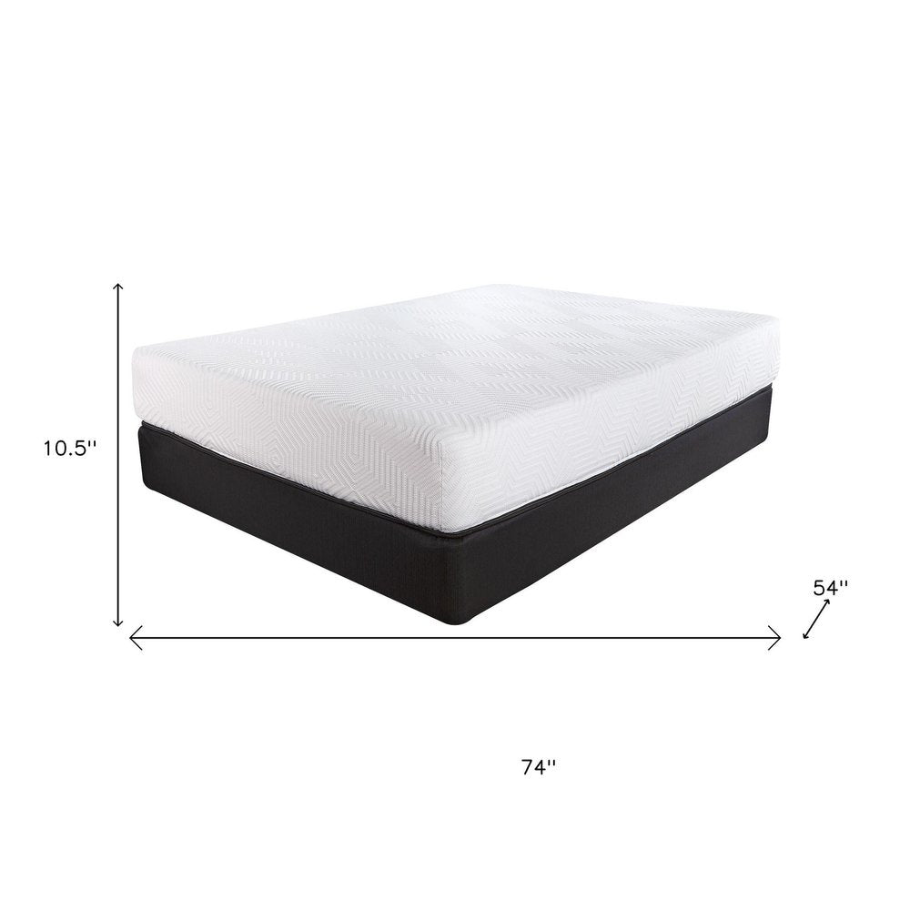 10.5" Hybrid Lux Memory Foam And Wrapped Coil Mattress Twin