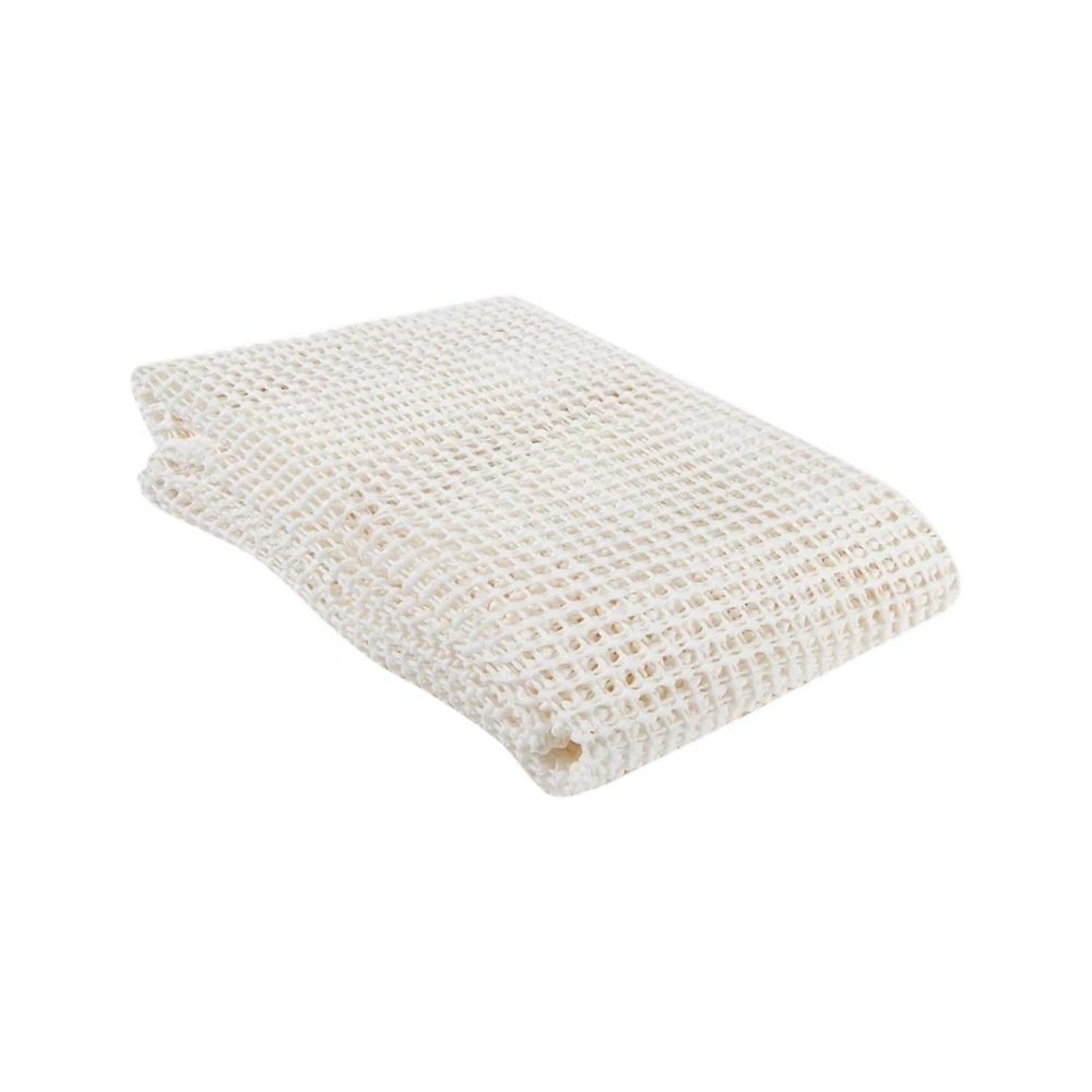 2' x 8' Ivory Striped Weave Non Slip Rug Pad
