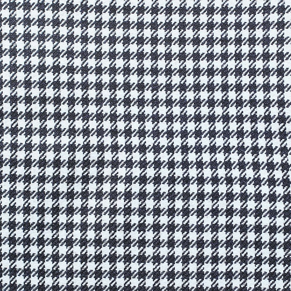 Set of Four Black And White Houndstooth Fabric Throw Pillow Covers