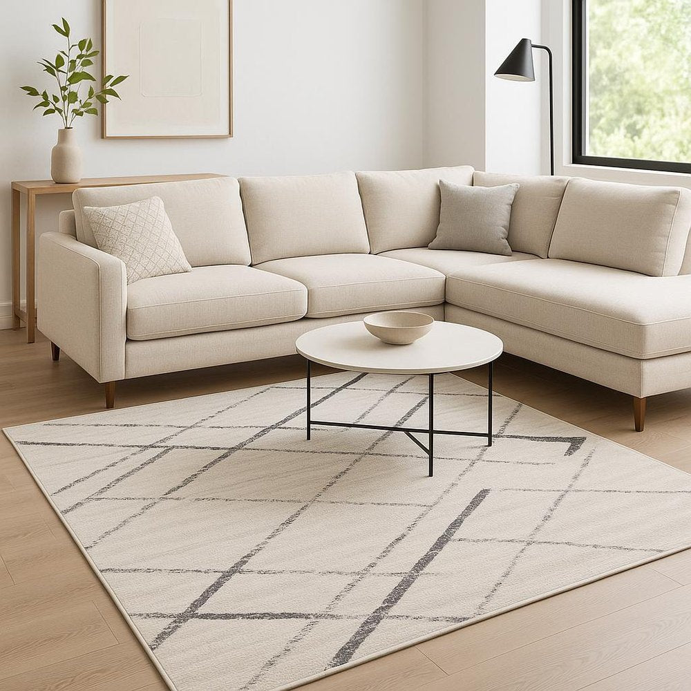 9' X 13' Gray Modern Abstract Pattern Area Rug