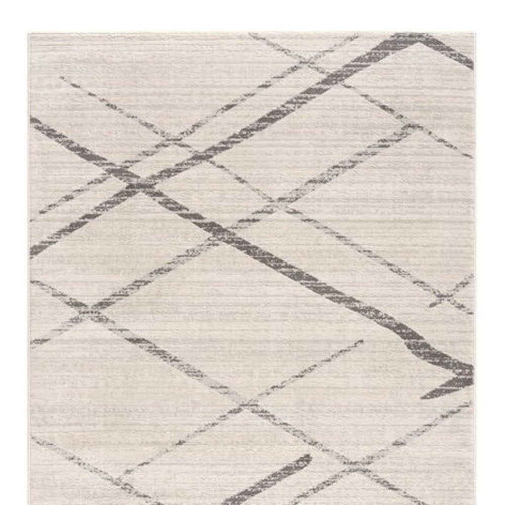 9' X 13' Gray Modern Abstract Pattern Area Rug