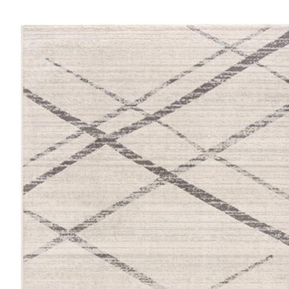 9' X 13' Gray Modern Abstract Pattern Area Rug
