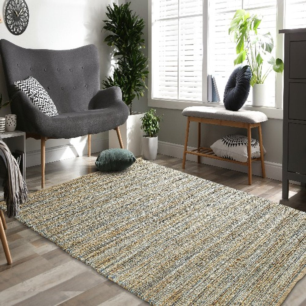 9' X 12' Natural Hand Woven Area Rug