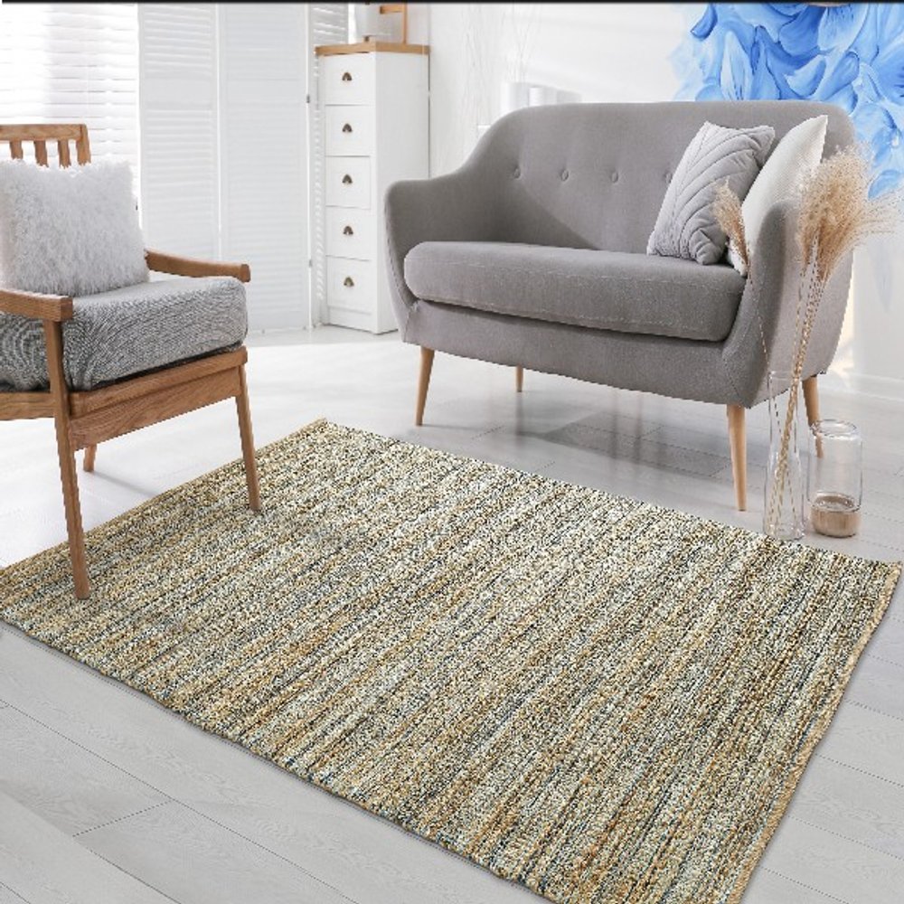 9' X 12' Natural Hand Woven Area Rug