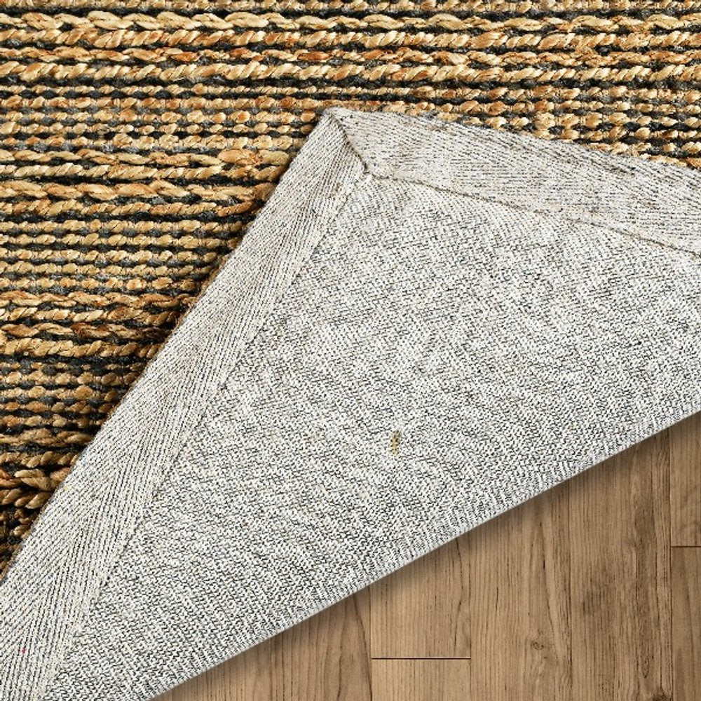 9' X 12' Natural Jute Hand Woven Area Rug