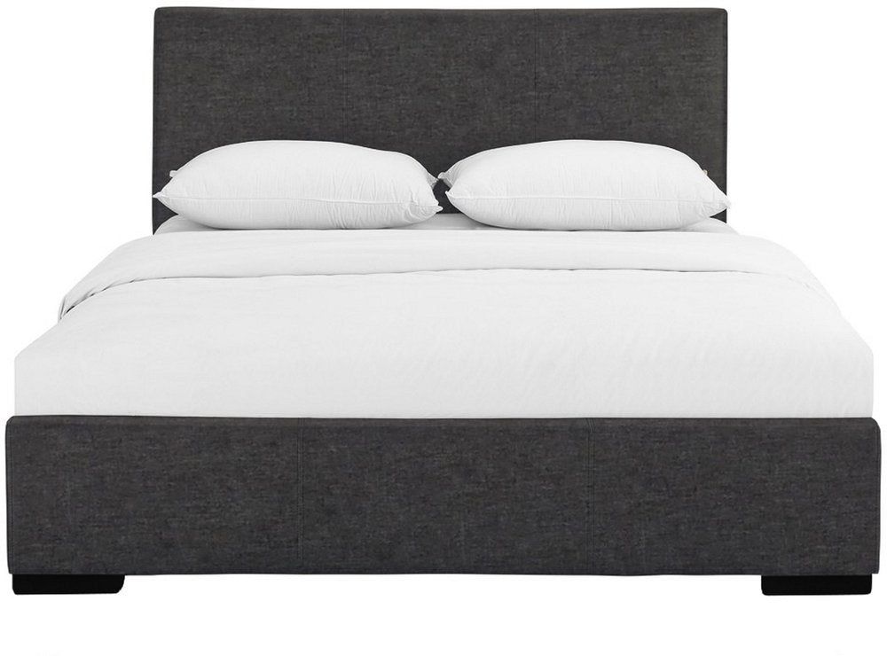 White Faux Leather Queen Bed Frame
