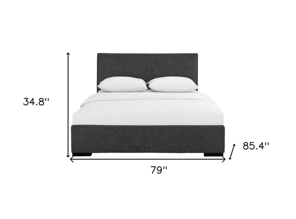 White Faux Leather Queen Bed Frame