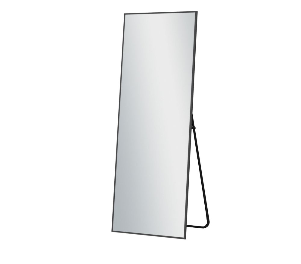 64" Silver Metal Freestanding and Wall Mount Accent Mirror