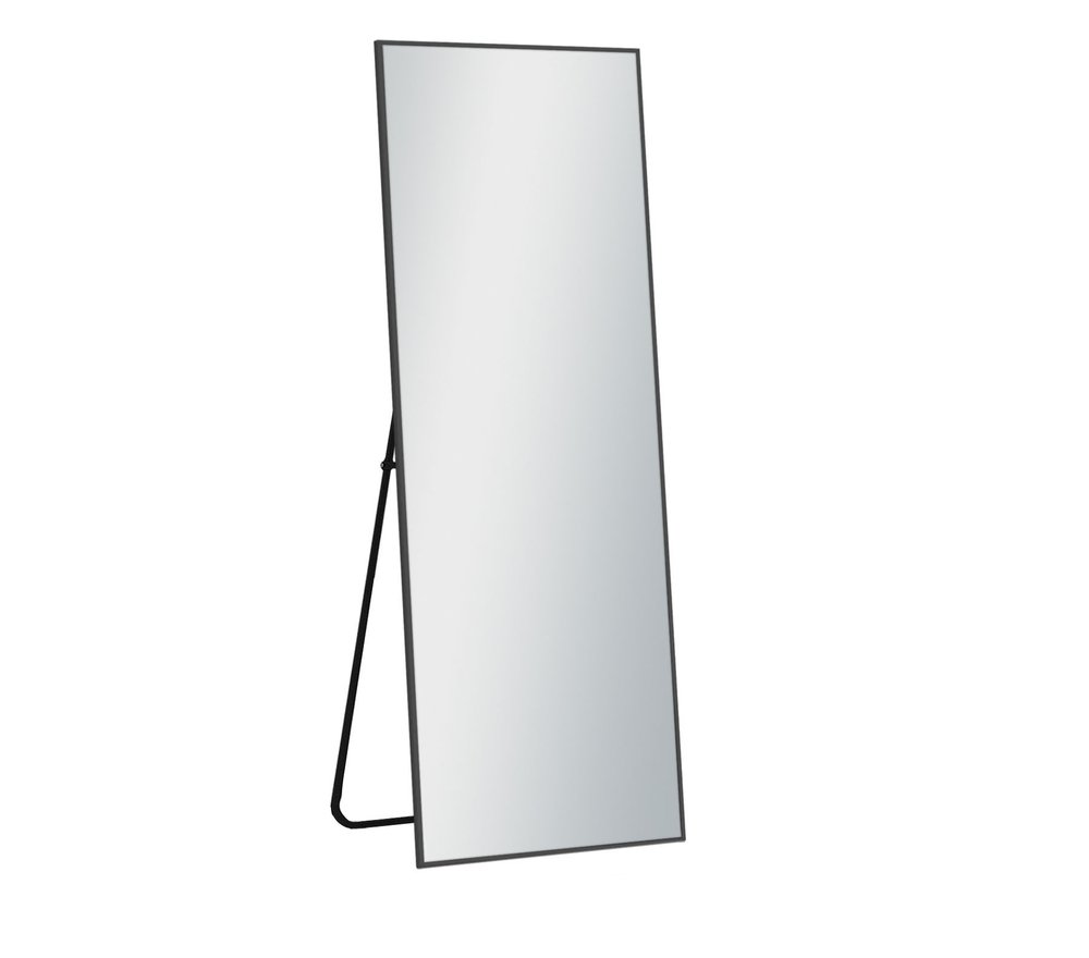 64" Silver Metal Freestanding and Wall Mount Accent Mirror