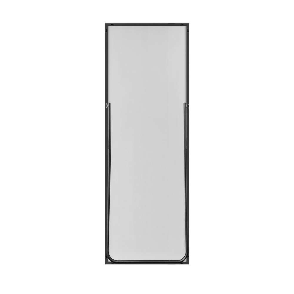64" Silver Metal Freestanding and Wall Mount Accent Mirror