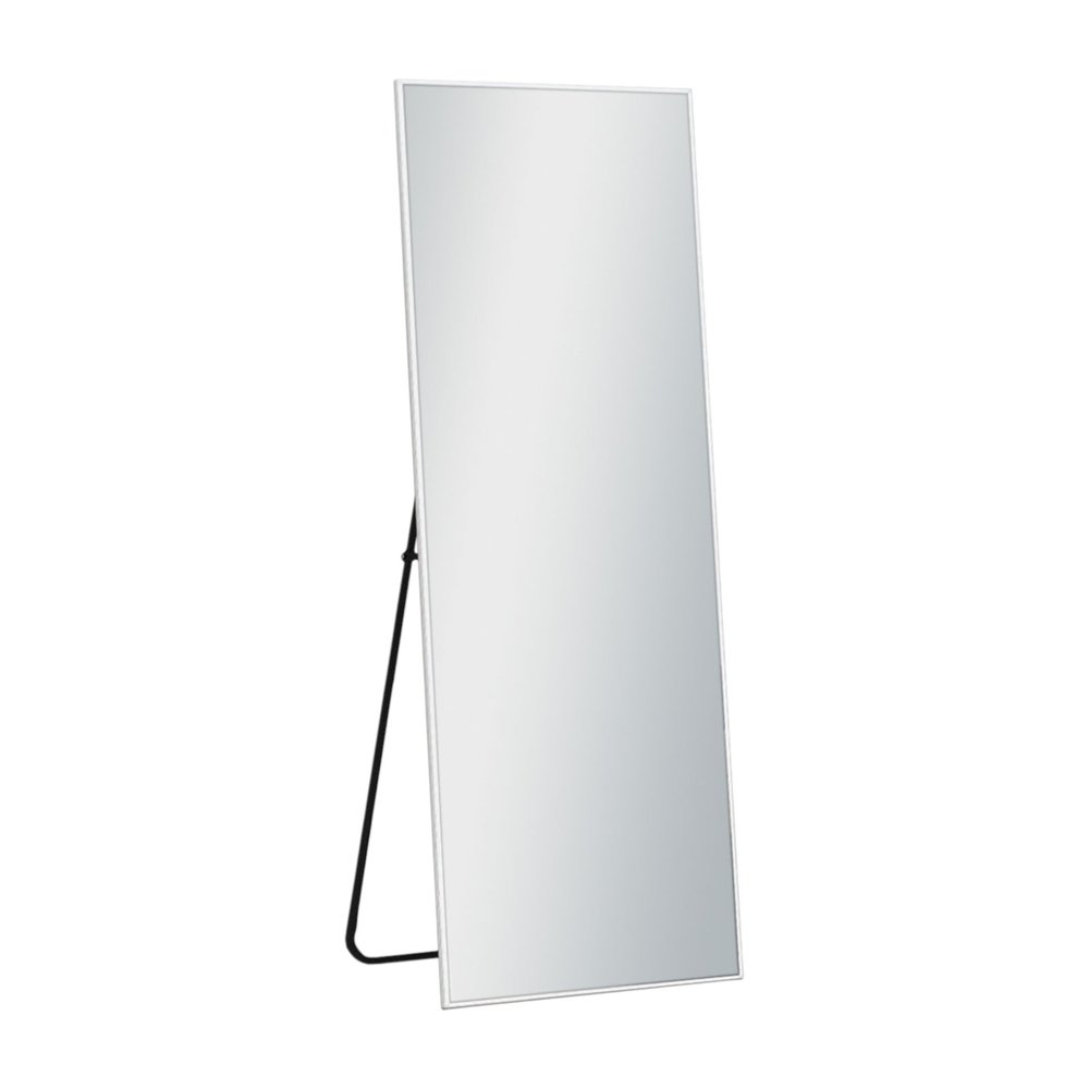 64" Silver Metal Freestanding and Wall Mount Accent Mirror
