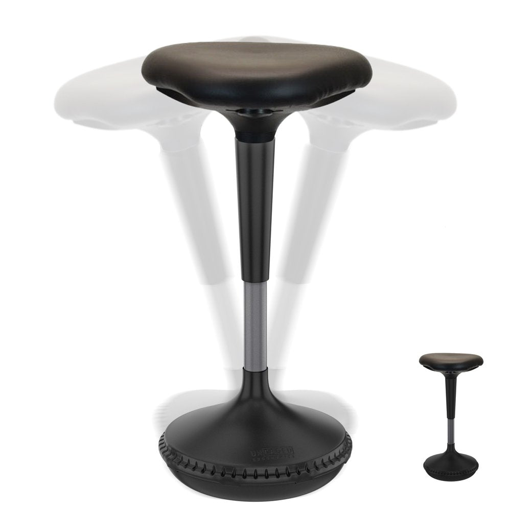 Black Adjustable Height Swivel Office Chair