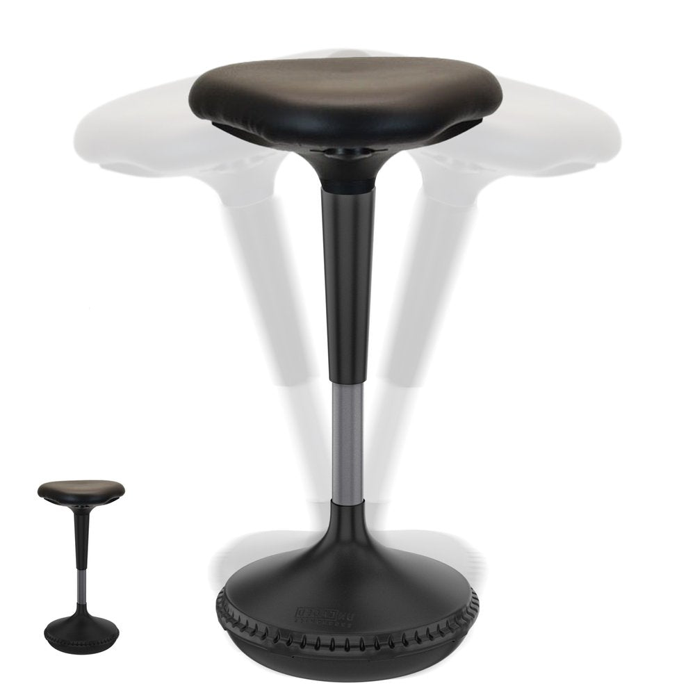 Black Adjustable Height Swivel Office Chair