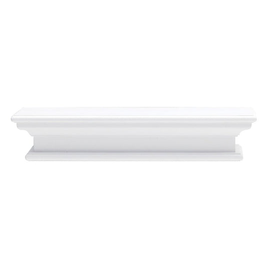 Estante flotante de pared clásico blanco de 23"
