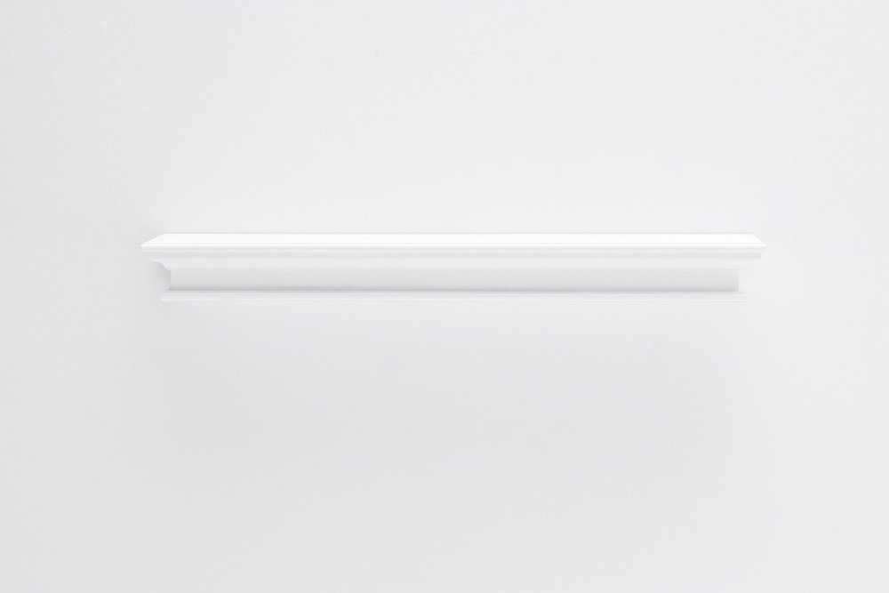 Estante flotante de pared XL clásico blanco de 47"